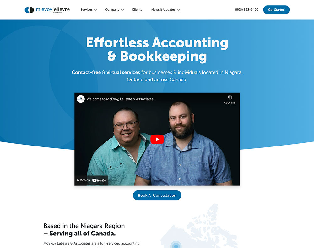 Website Design Client: McEvoy Lelievre