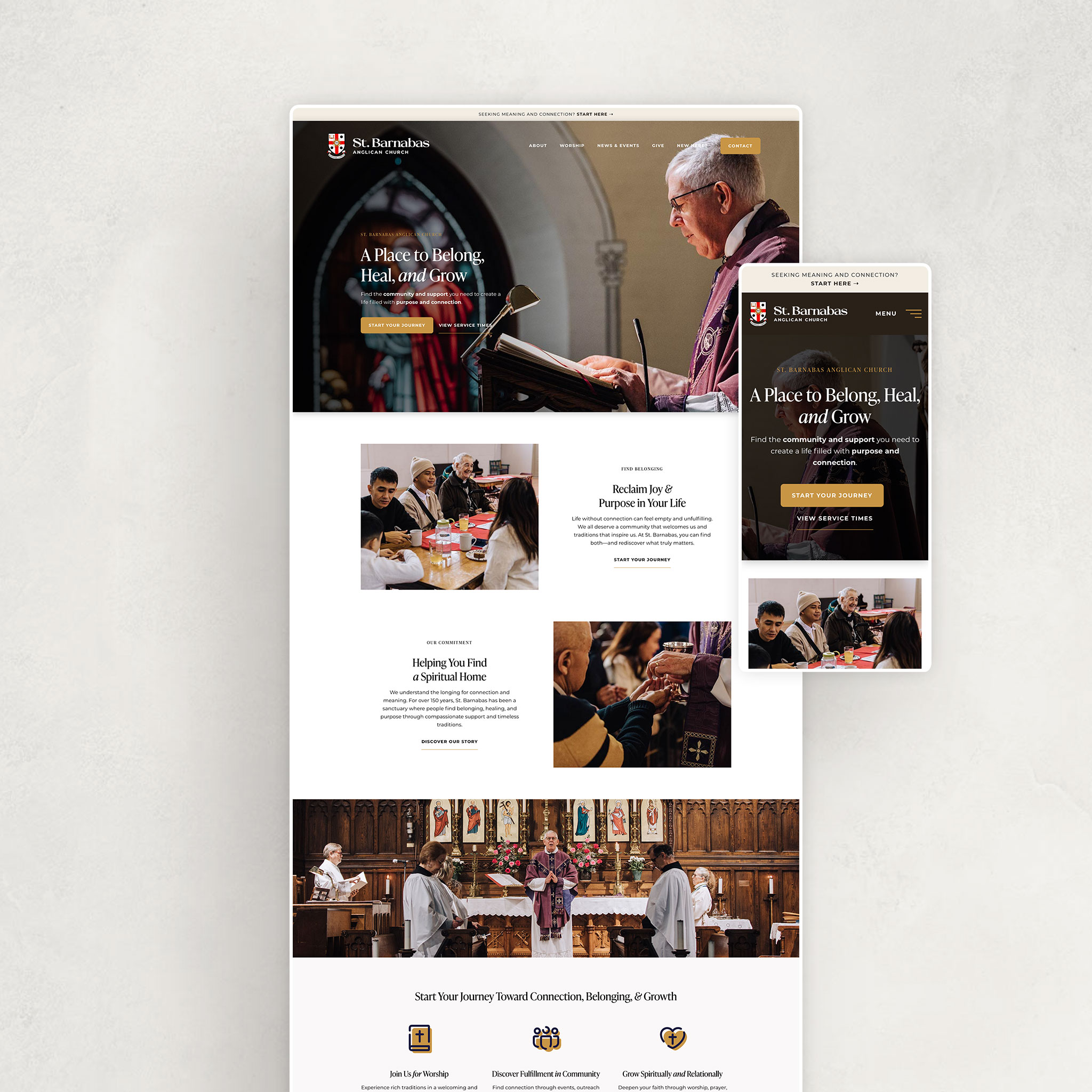 Church Website Design - St. Barnabas